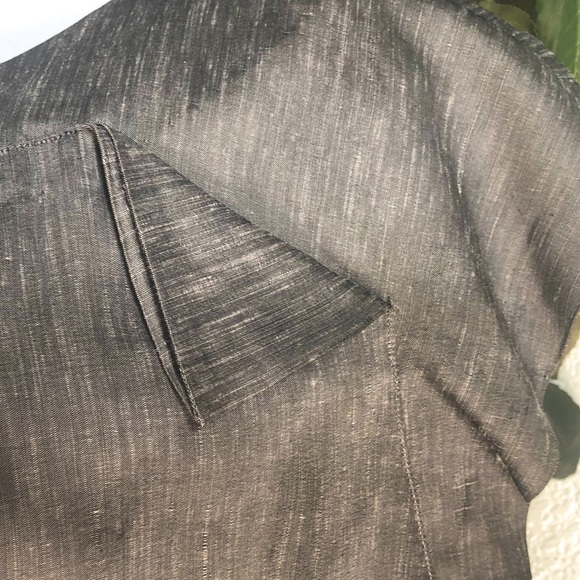 Vintage Galeries Lafayette Paris 1940s/50s Shantung or Doupioni Silk Blouse - Picture 8 of 11